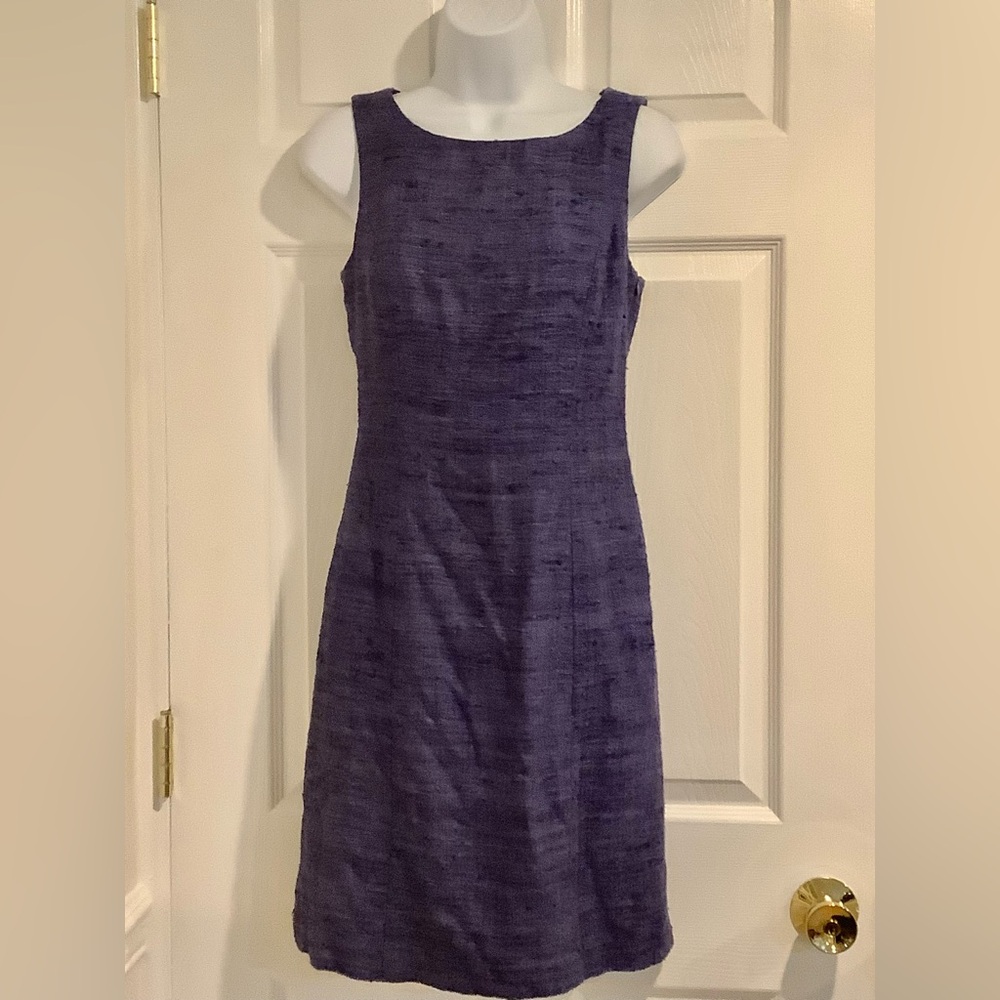 TRINA TURK 100% Silk Open back Blue/Purple Formal Classy Wedding Guest Dress 0
